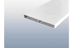 Balkonbrett Alu 150/16mm in weiß